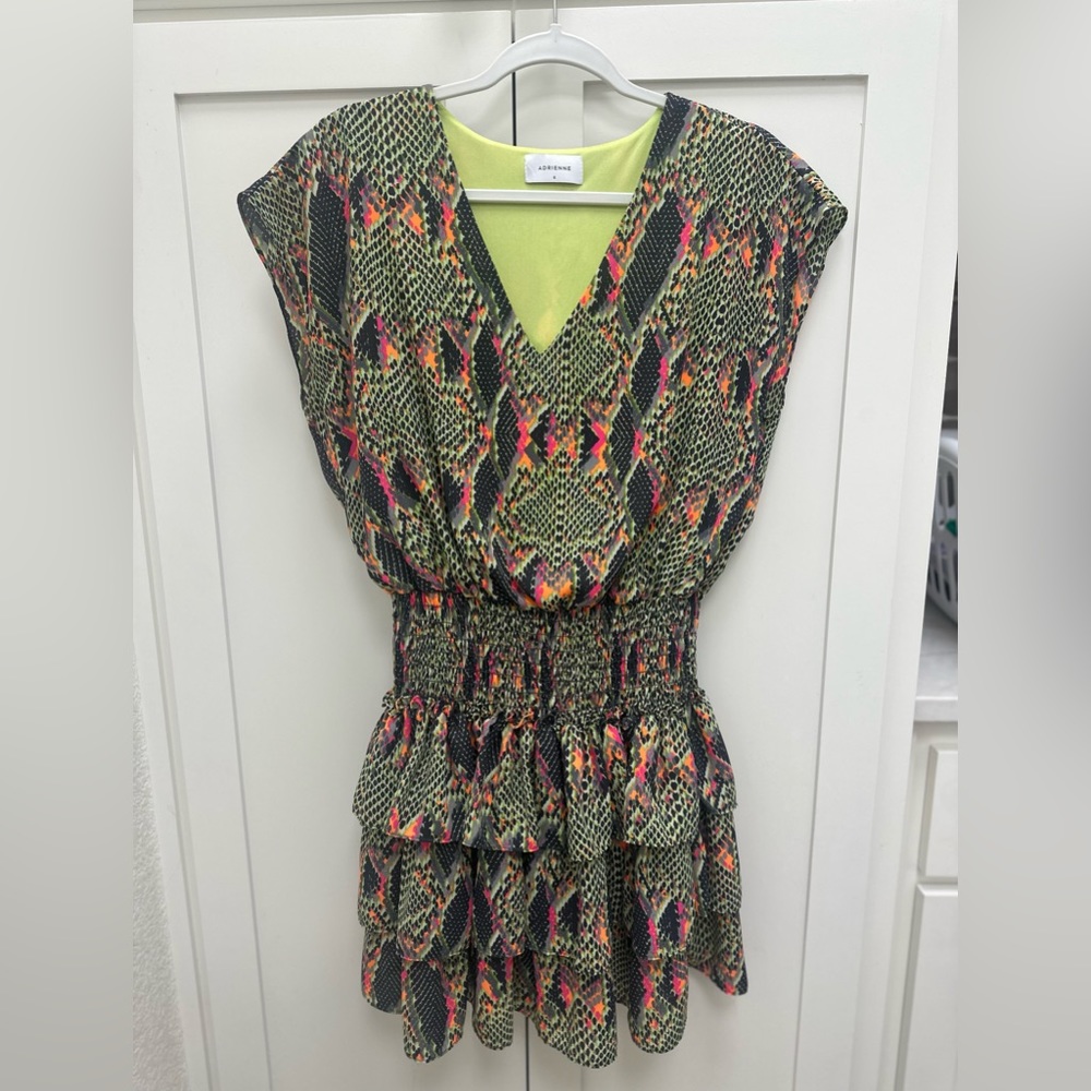 Adrienne Snake Print Dress